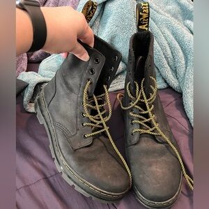 Dr. Martens soft matte black boots